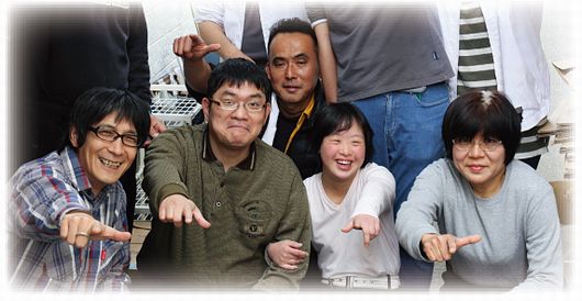 障害のあるなkまたちの笑顔写真