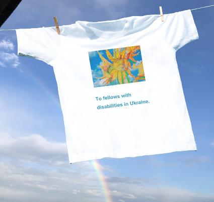 ウクライナ障害者支援Tシャツ