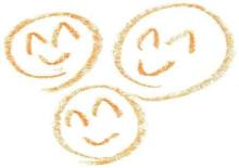 3つの笑顔