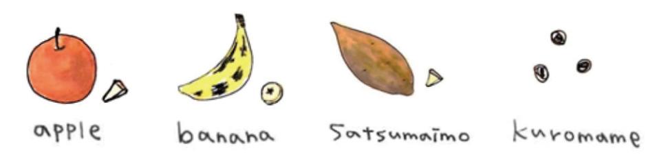 フリーズドライ原料イメージイラスト